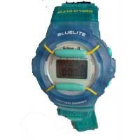 Best Time -Digital  -Bluelite-Klettband-blau